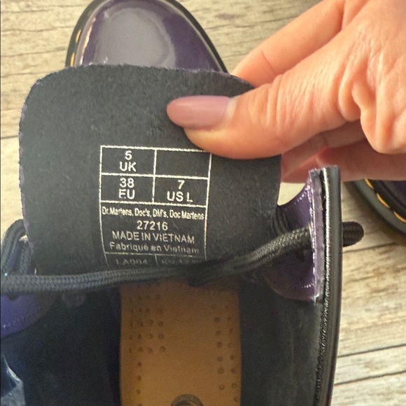 Dr. Martens Patent Leather Purple Boots NEW WITHOUT BOX - Picture 5 of 7